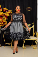 Load image into Gallery viewer, Cupper Lace Dress with Flower (PRE-ORDER)
