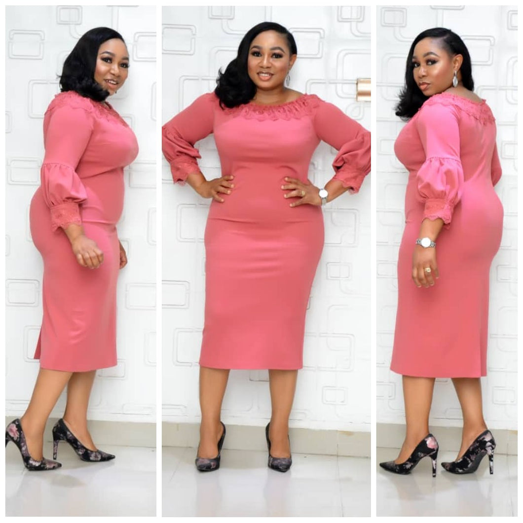 XFI Pink Straight Dress – Namilanzi Online Boutique